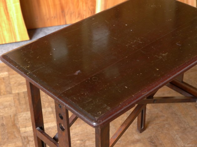 松葉屋家具店　ヤマハフォールディングテーブル　折り畳みテーブル　修理