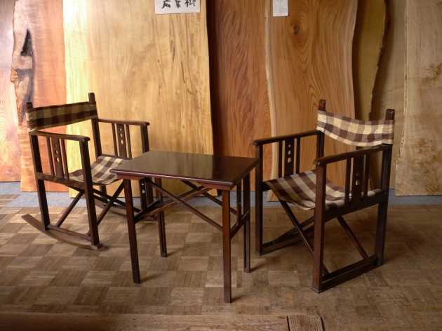 松葉屋家具店　ヤマハフォールディングチェア　折り畳み椅子　修理