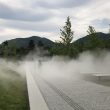 長野県立美術館　霧の彫刻